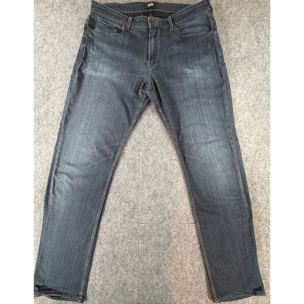 PAIGE Men's Normandie XLONG Straight Jeans 36x37 Cellar Made in USA